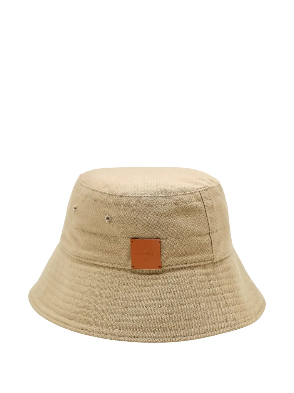Jil Sander logo-patch bucket hat Beige