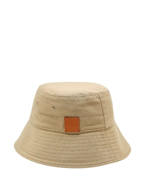 Jil Sander logo-patch bucket hat