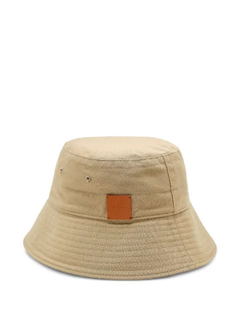 Jil Sander logo-patch bucket hat