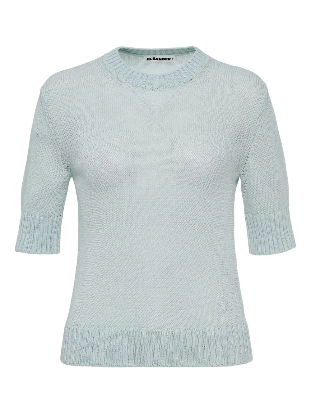 Jil Sander Top met ronde hals Blauw