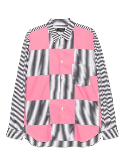 Comme des Garçons Homme Plus patchwork striped shirt