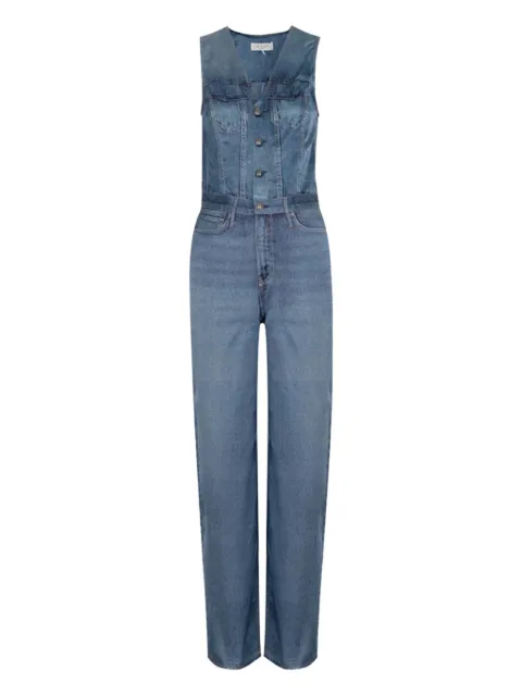 rag & bone denim button-fastening jumpsuit
