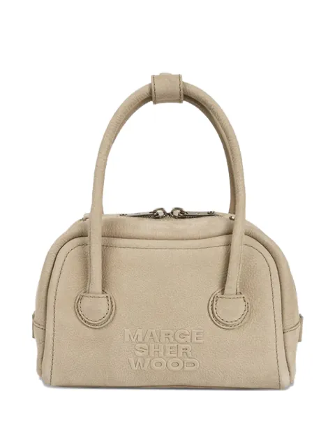 Marge Sherwood embossed-logo top-handle tote bag