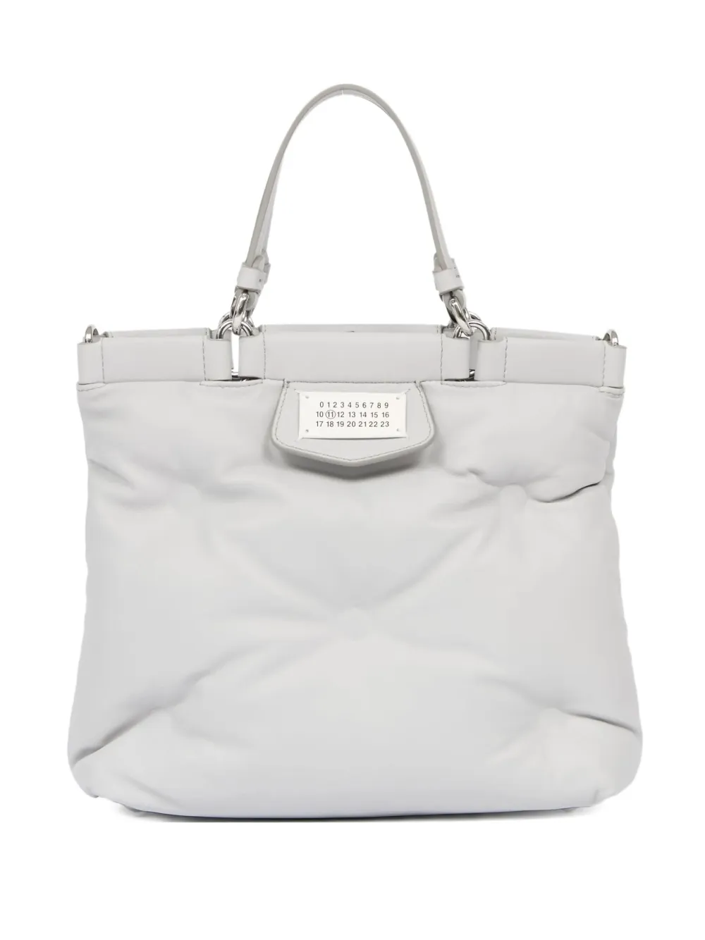 Maison Margiela Glam Slam kleine gewatteerde tas met handgreep Grijs
