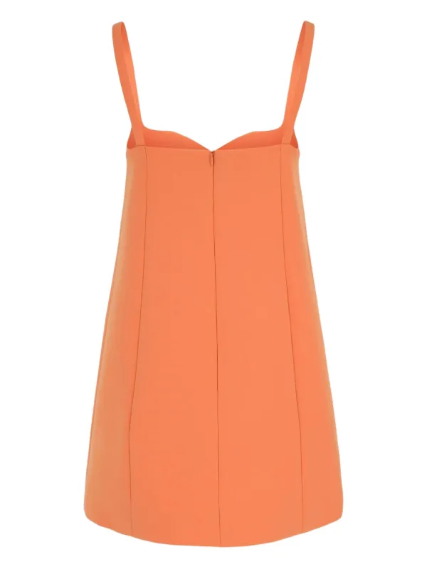 Alexis Larsen metallic-embellished Dress Orange FARFETCH JO