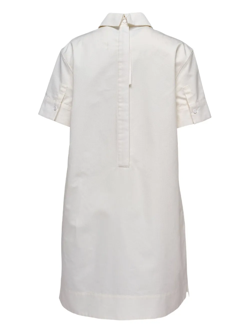 Jil Sander Jurk met kraag en korte mouwen - Beige