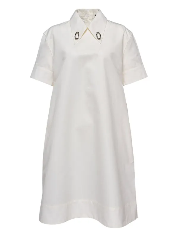 jil sander short sleeve dress Jil Sander Embroidered Pockets Sleeveless Mini Dress, Antracite, Women's, 38 de (8 US), Cocktail & Party Wedding Guest Dresses Sleeveless Dresses