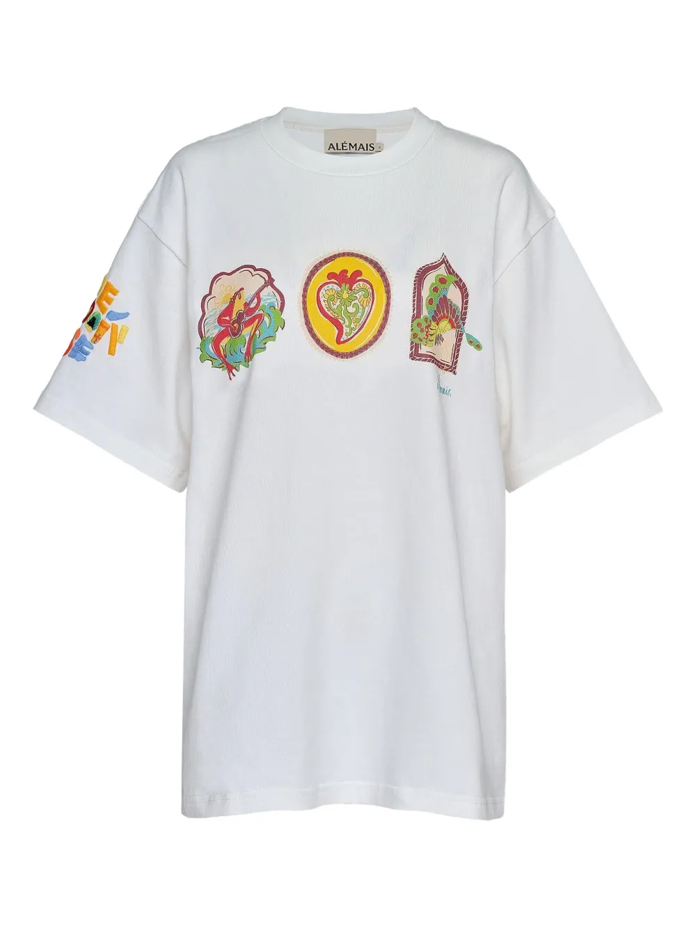 ALEMAIS Emilio graphic-print T-shirt | White | Image 1