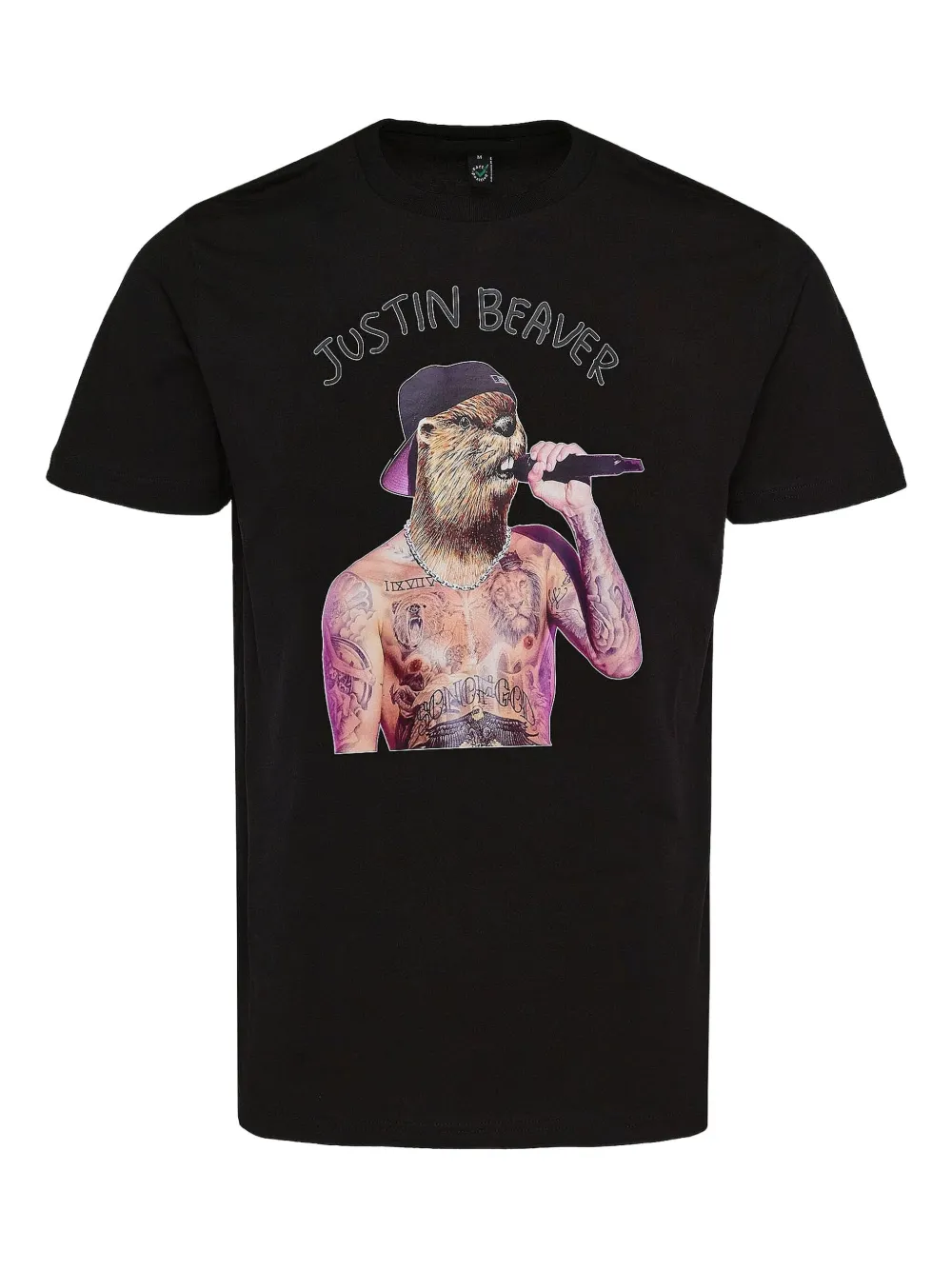 Black Score graphic-print T-shirt | Black | Image 1