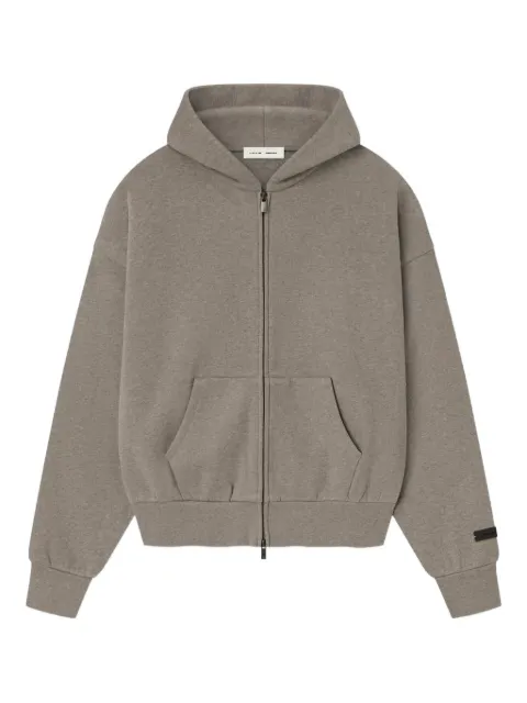FEAR OF GOD ESSENTIALS logo-print zip-up hoodie