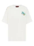 ALEMAIS Tide lobster-embroidered T-shirt - White
