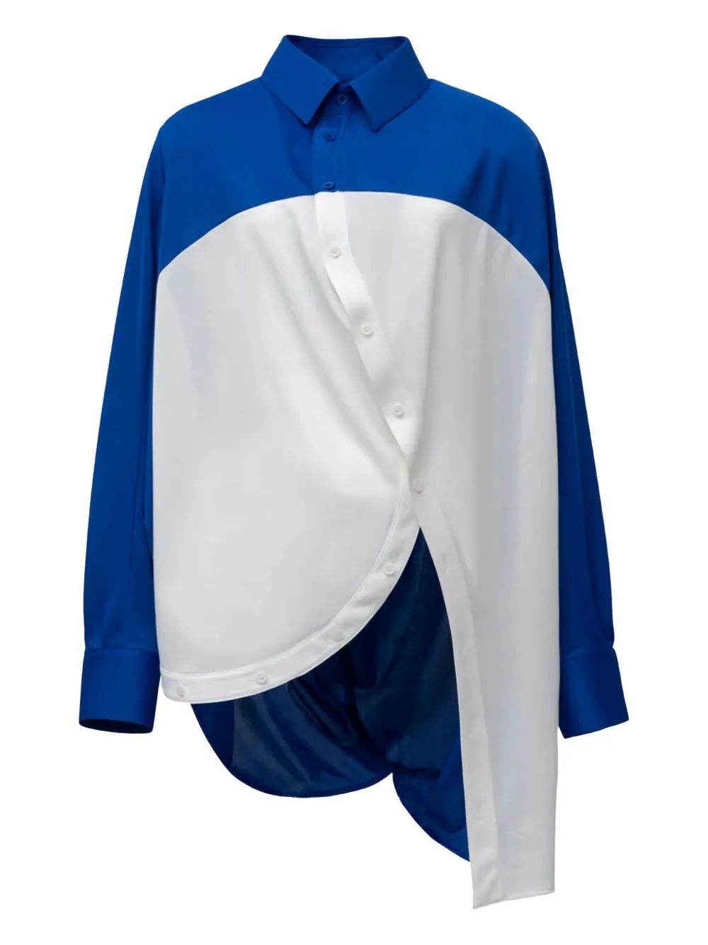 Anrealage Doraemon colour-block asymmetrical shirt | Blue | Image 1