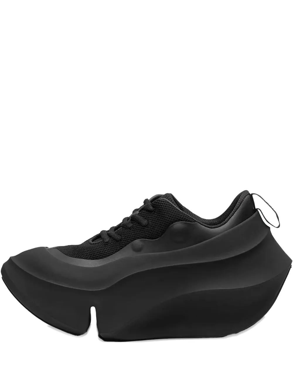 Grounds Orca Wave Lace-up Platform Sneakers In Black