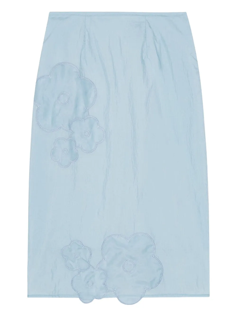 Cecilie Bahnsen flower-appliqué midi skirt | Blue | Image 1