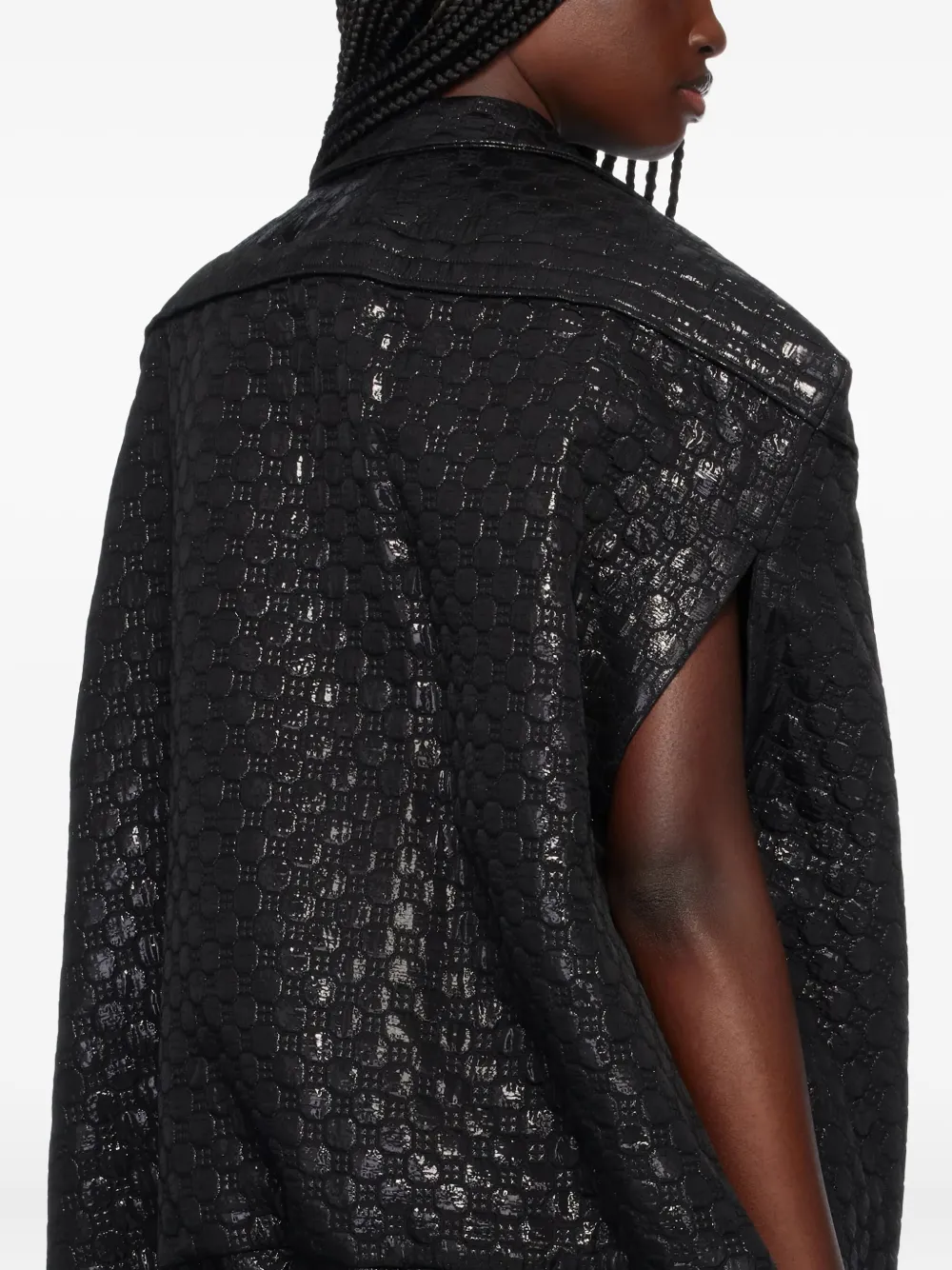 Comme Des Garçons Gilet met enkele rij knopen Zwart