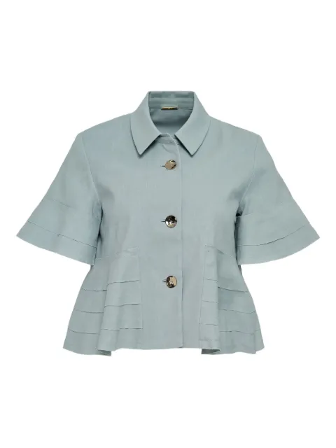Alexia bell-sleeve ruffled shirt