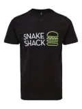 Black Score Snake Shack-print T-shirt