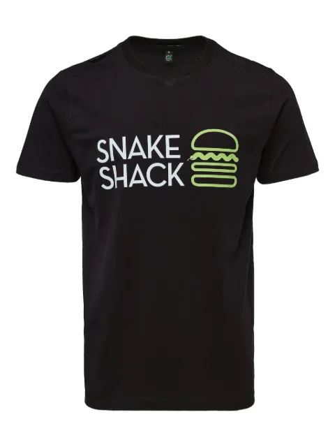 Black Score Snake Shack-print T-shirt