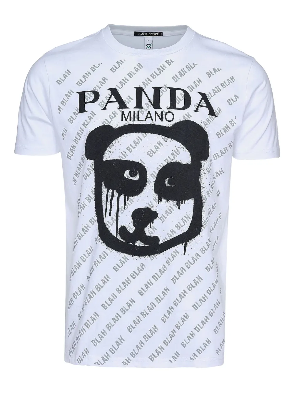 Black Score graphic-print T-shirt | White | Image 1
