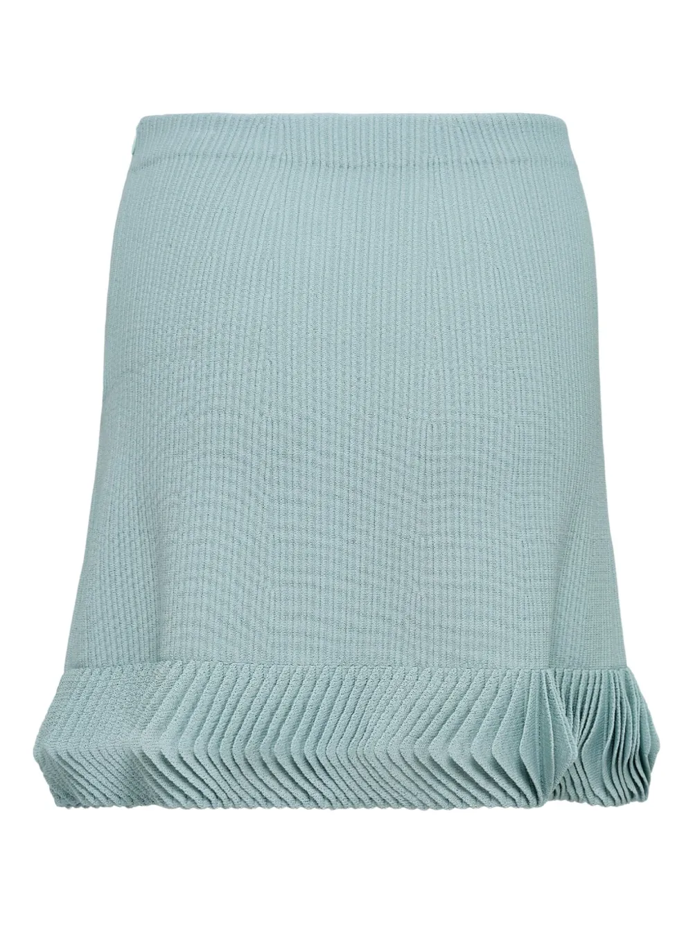 Alexia Pleated-hem Skirt In Blue