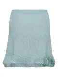 Alexia pleated-hem skirt - Blue