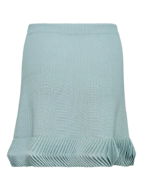 Alexia pleated-hem skirt