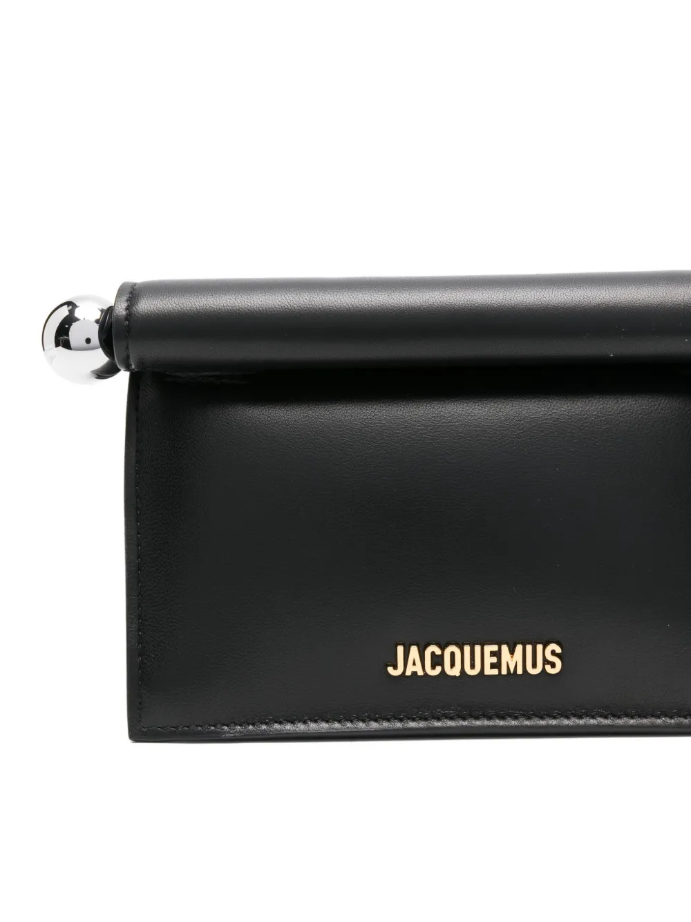 Jacquemus The Small Rond Carré kleine clutch Zwart