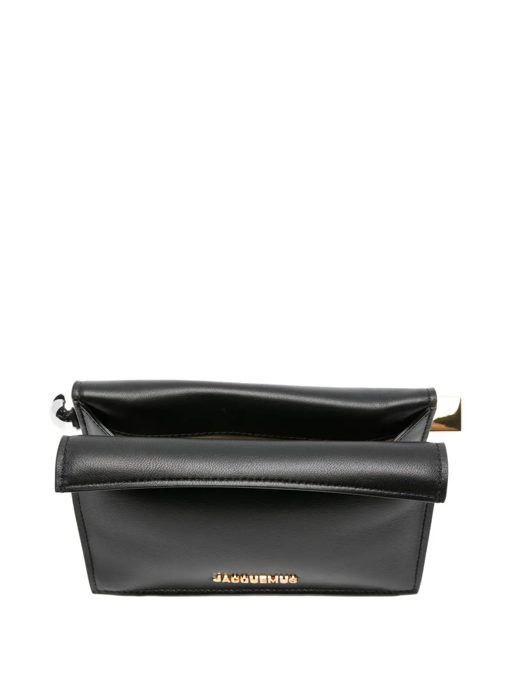 Jacquemus The Small Rond Carré kleine clutch Zwart