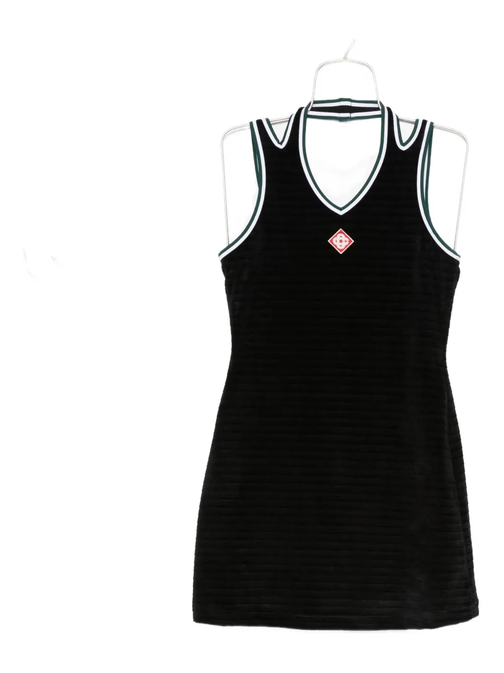 Casablanca ribbed sleeveless dress | Black | Image 1