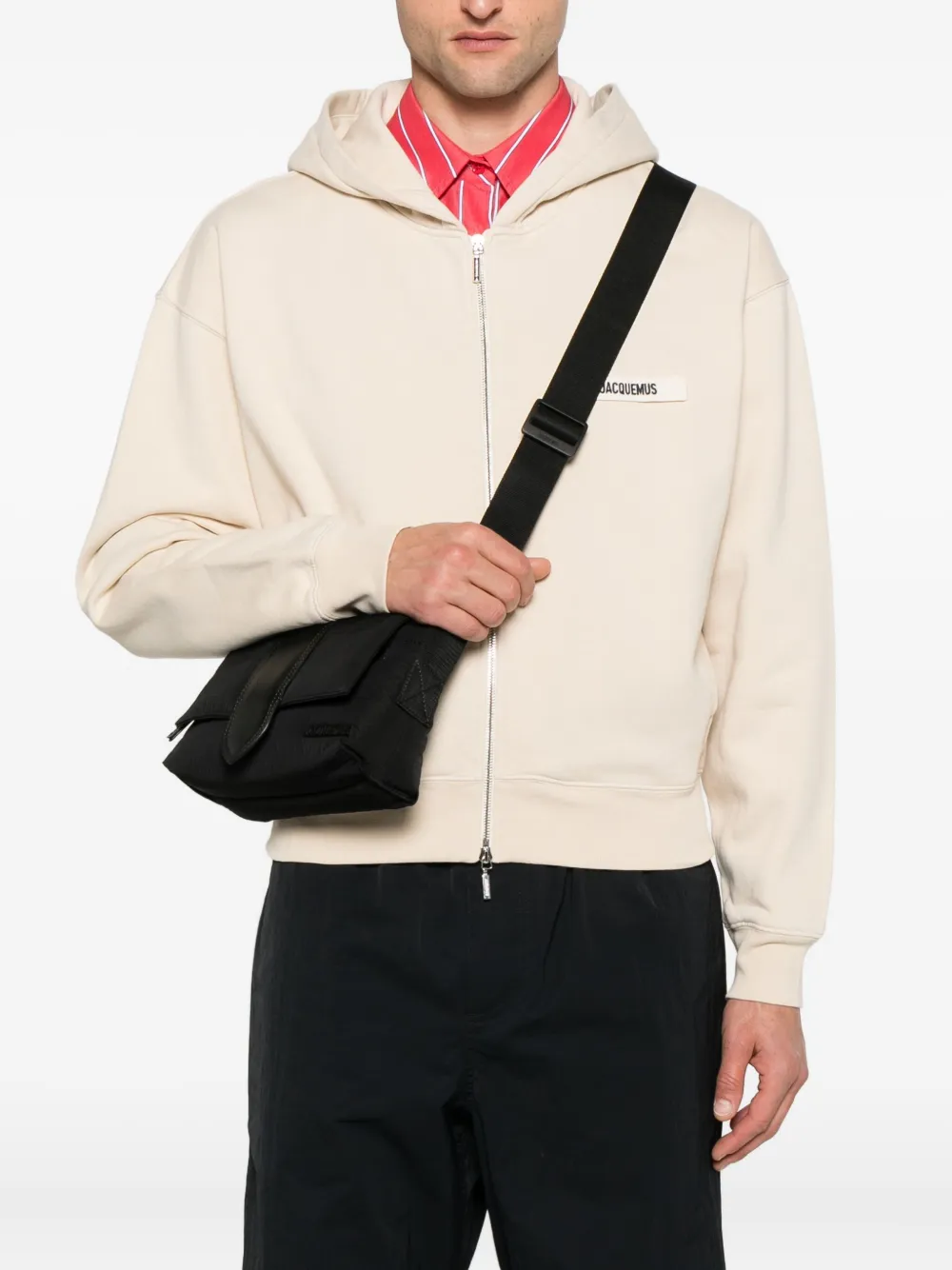 Jacquemus Bambino kleine messengertas Zwart