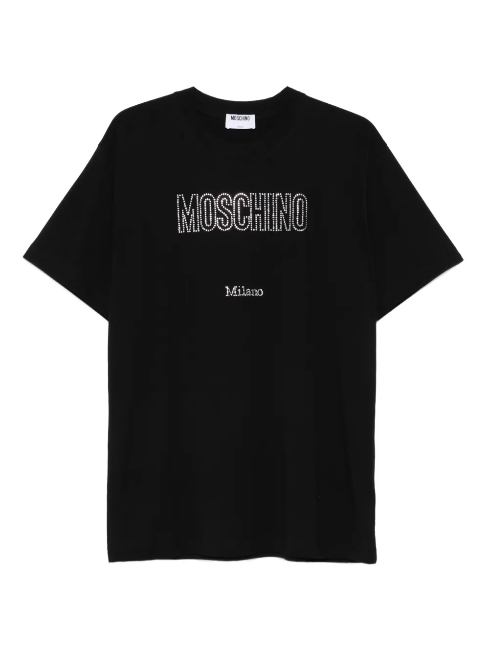 Moschino T-shirt verfraaid met logo Zwart