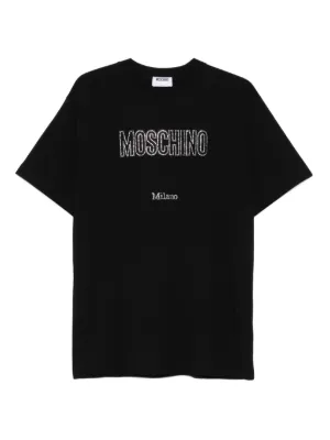 Valentino Garavani Cotton T-shirt With Made In Print | Black