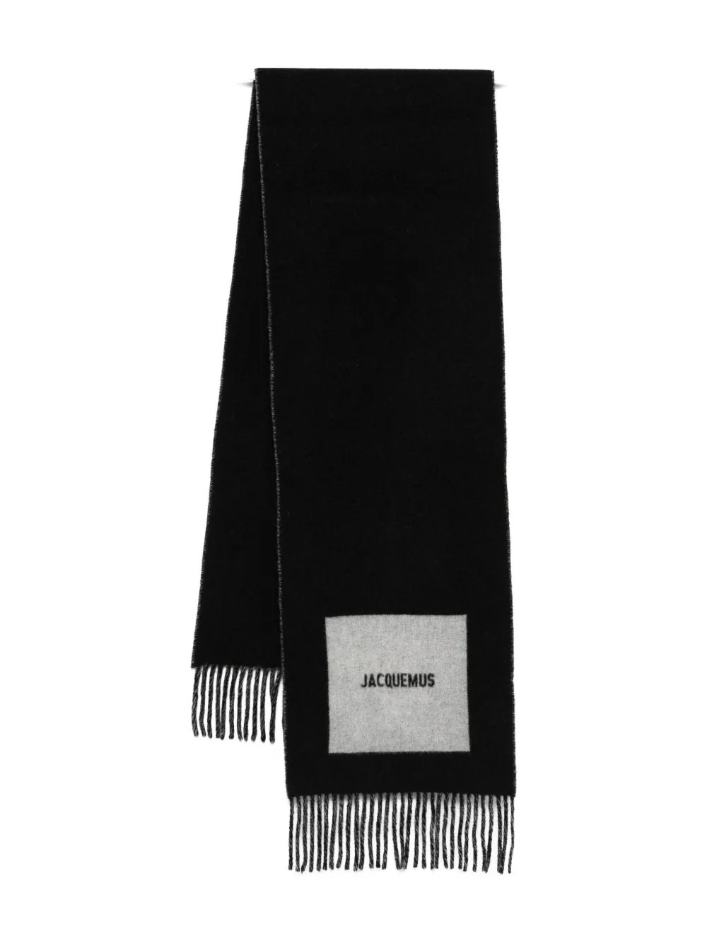 Jacquemus L'écharpe Rond Carré scarf Zwart