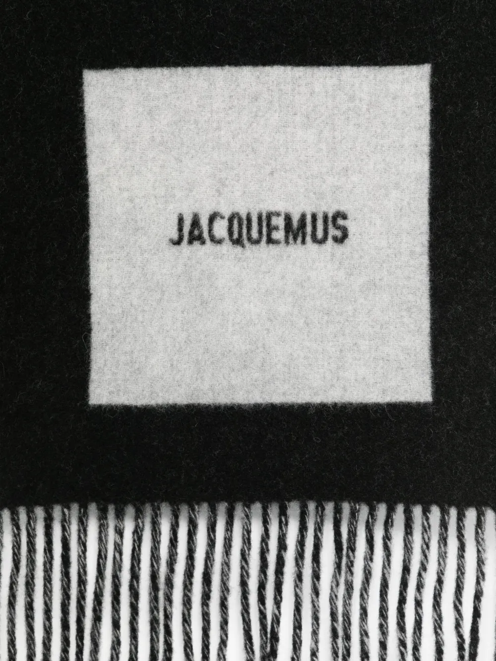 Jacquemus L'écharpe Rond Carré scarf Zwart