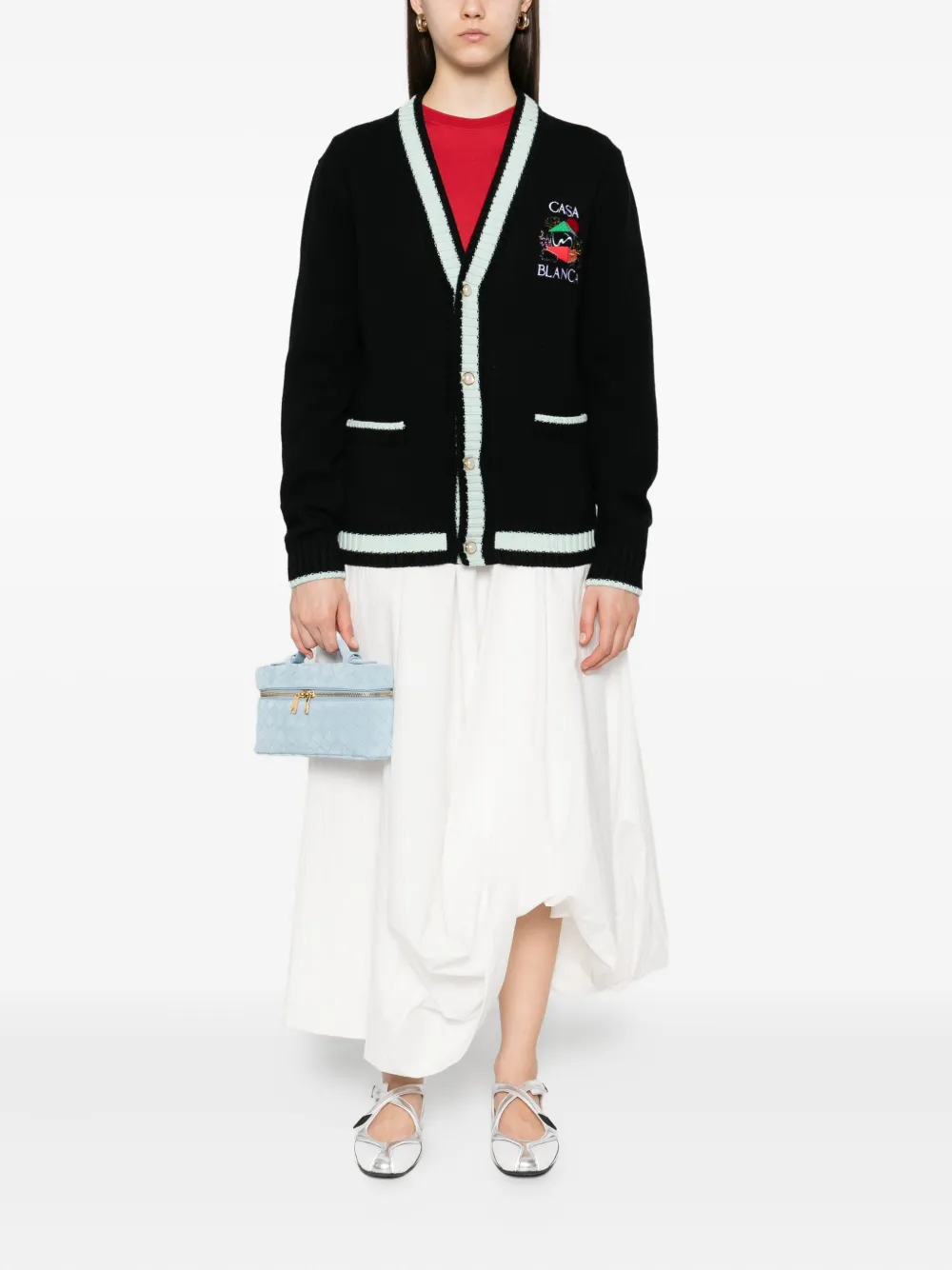 Casablanca embroidered panel cardigan | Cardigans | Image 2