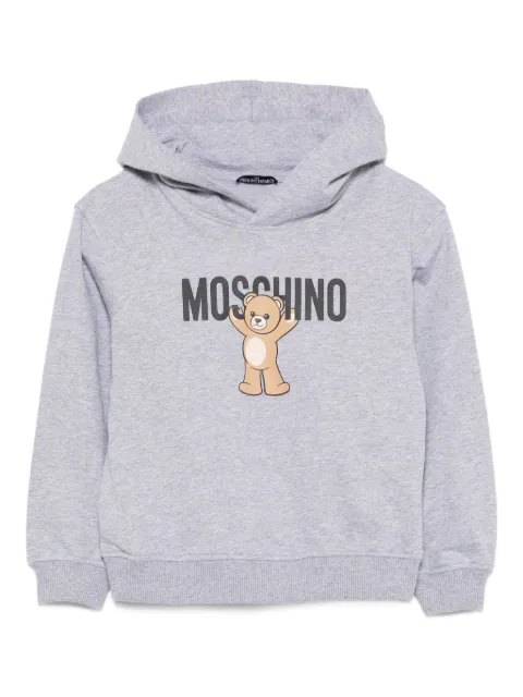 Moschino Kids teddy-print hoodie