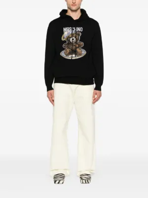 MOSCHINO スウェットパーカー MOSCHINO (モスキーノ) ベアプリント プルオーバー パーカー