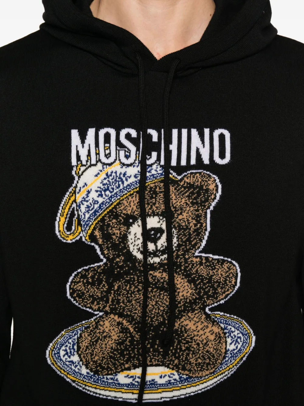 Moschino Hoodie met Teddy Bear-print Zwart