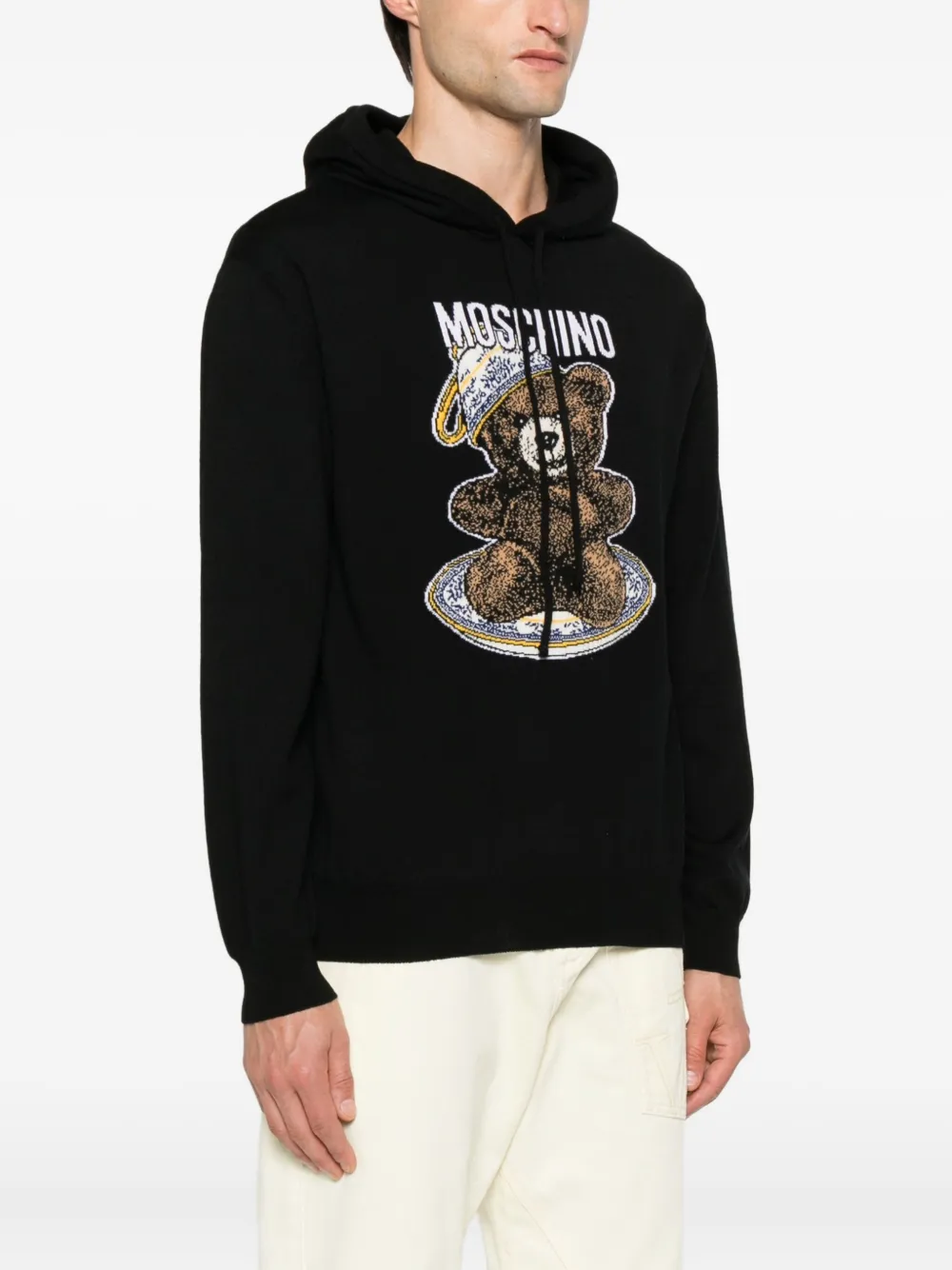 Moschino Hoodie met Teddy Bear-print Zwart