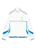 Casablanca graphic-panel track jacket - White