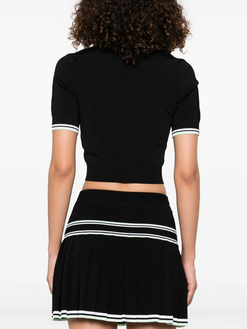 Casablanca Top met V-hals Zwart