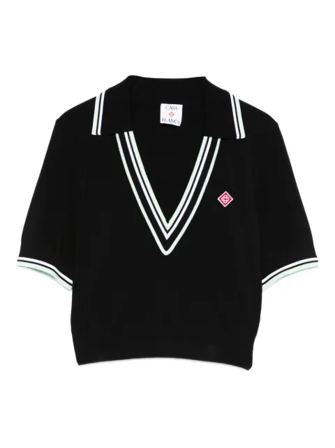 Casablanca v-neck knitted top
