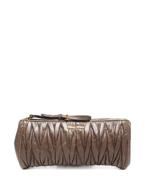 Miu Miu Pre-Owned 2000-2015 Matelasse clutch bag 