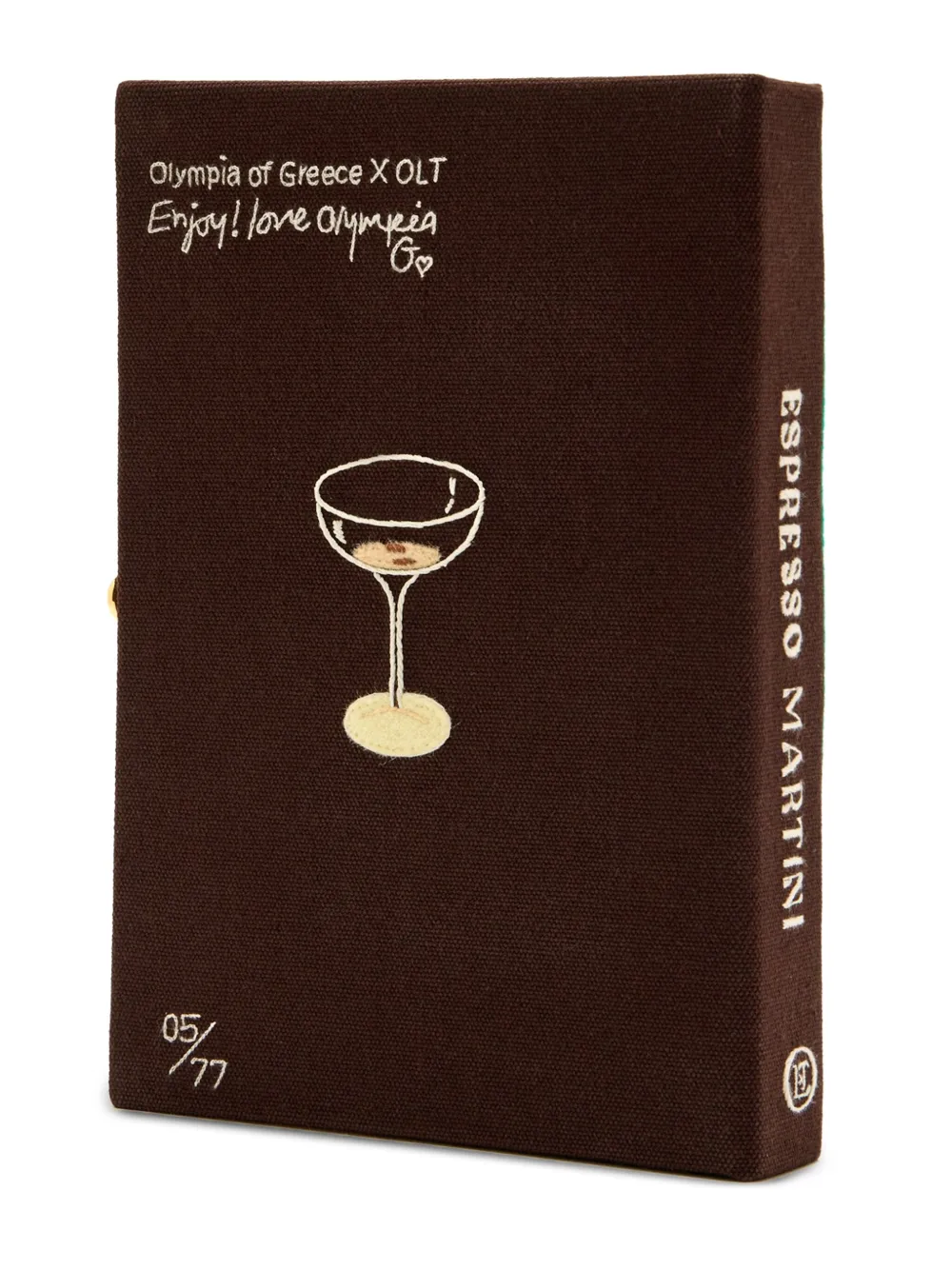Olympia Le-Tan martini-embellishment clutch bag - Bruin