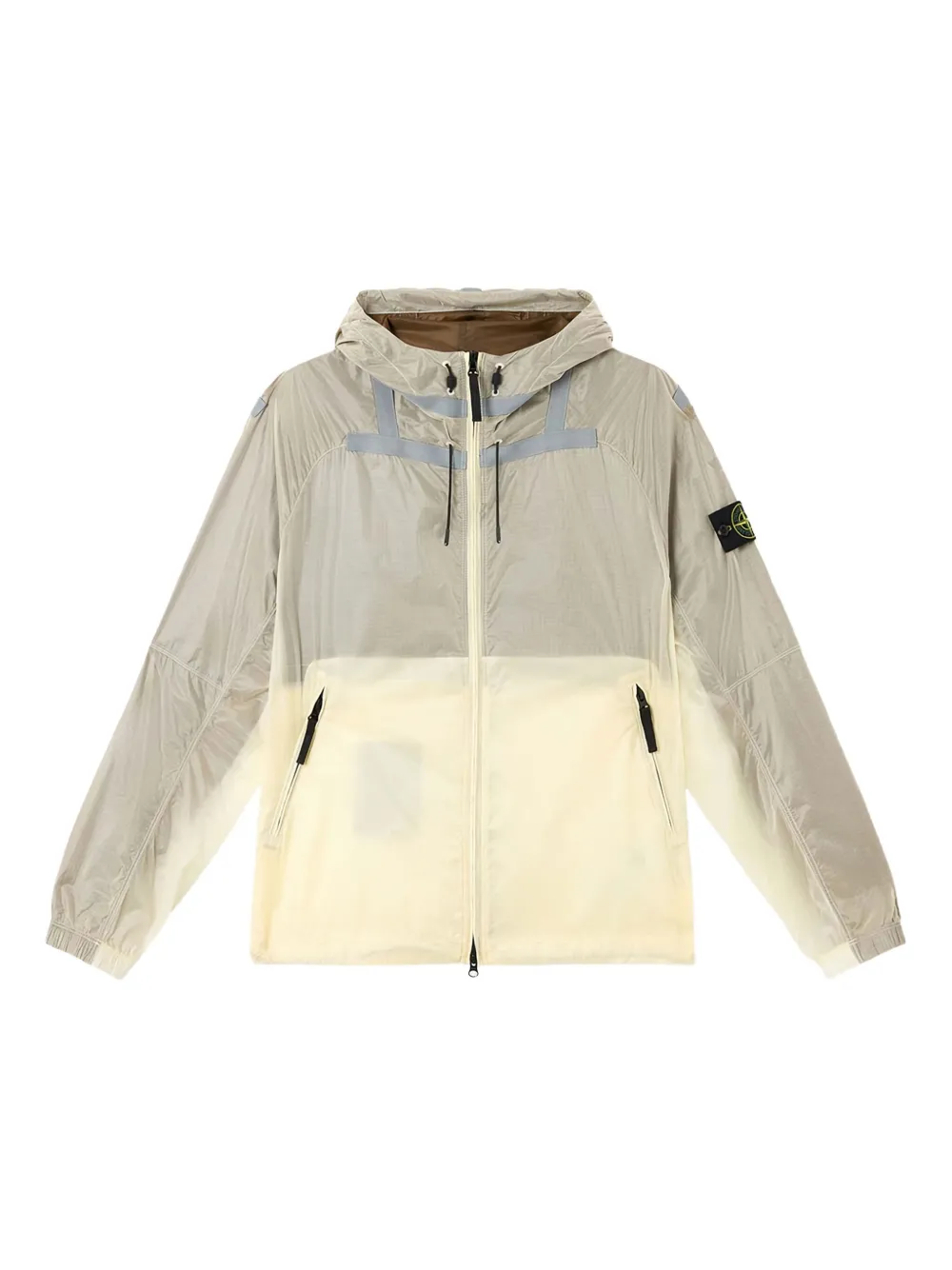 Stone Island Jack met reflecterend detail en capuchon Beige