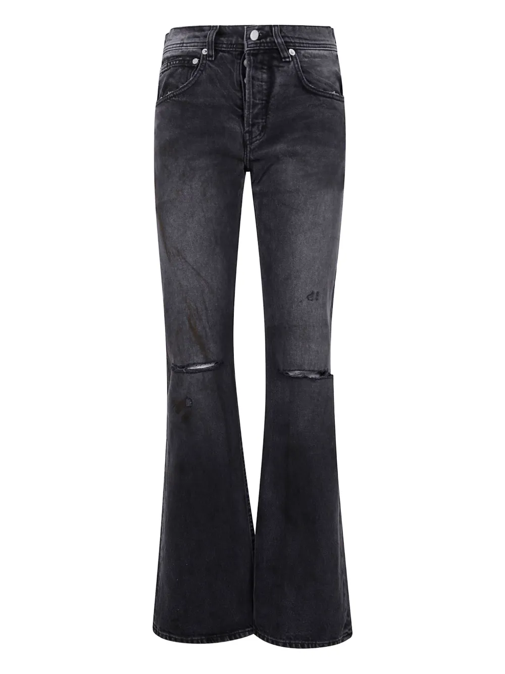 Enfants Riches Déprimés Gerafelde flated jeans Grijs