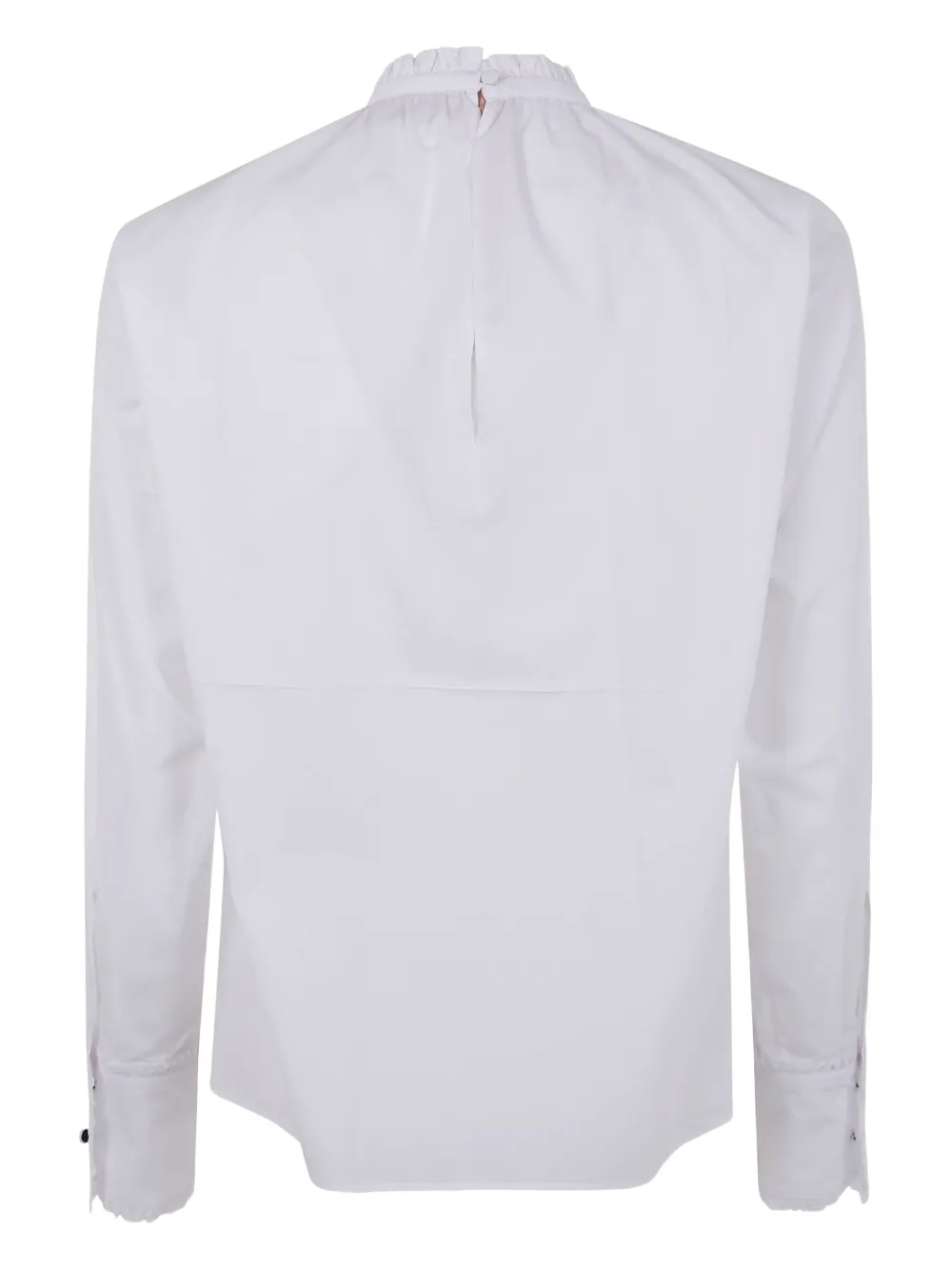Nº21 Blouse met strikdetail en ruches - Wit