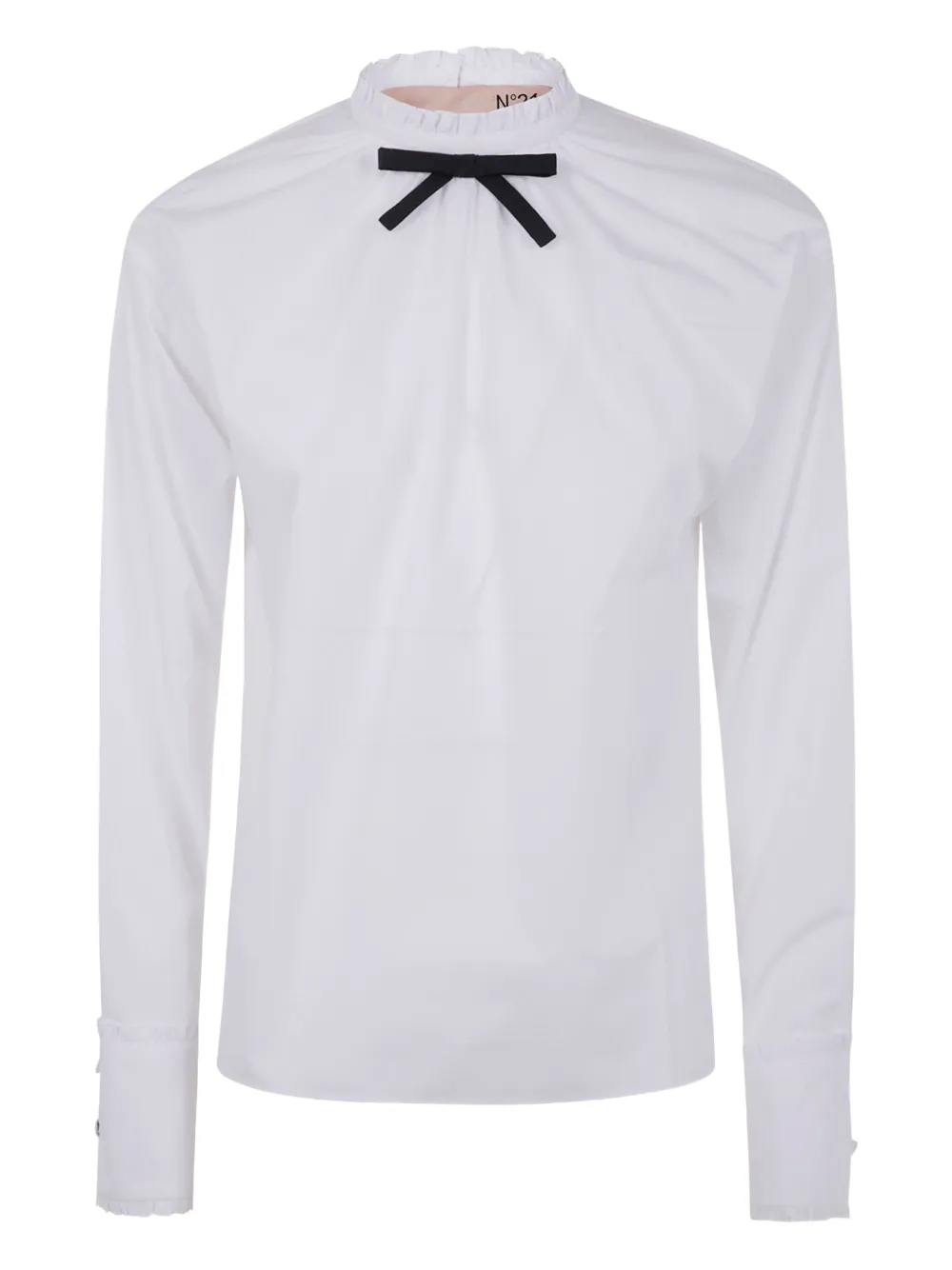 Nº21 bow-detailed ruffled shirt