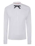 Nº21 bow-detailed ruffled shirt - White