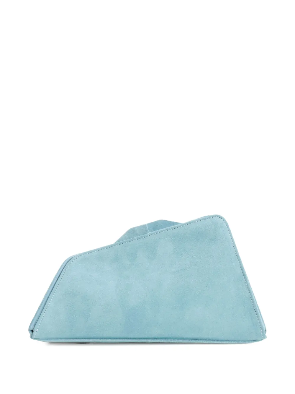 The Attico 8.30 suède clutch Blauw